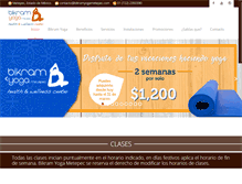 Tablet Screenshot of bikramyogametepec.com